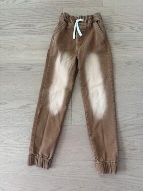 Little Bipsy Brown Denim Jogger Pants